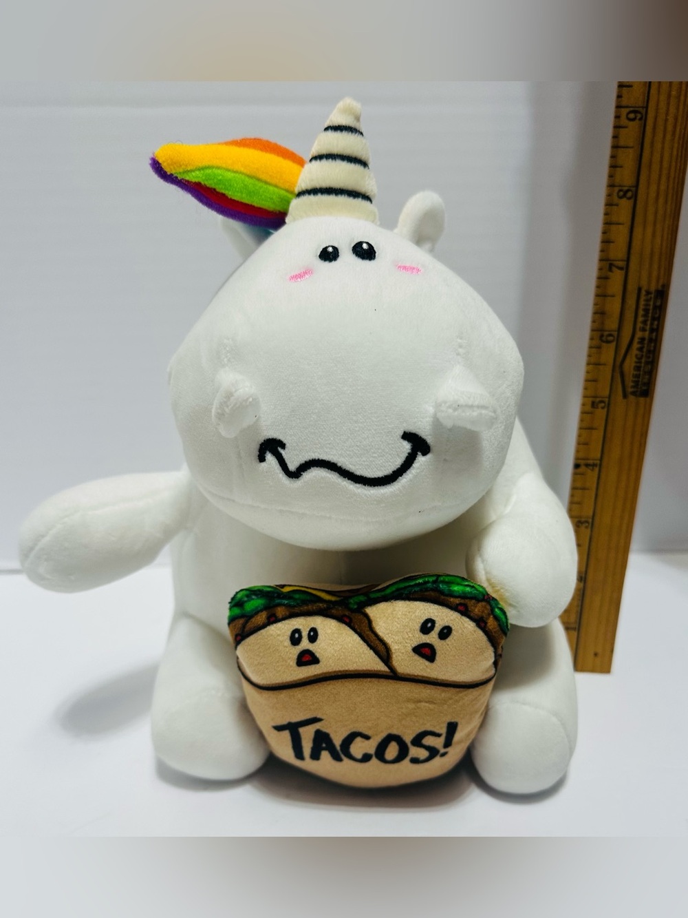 Sparkle Toots Original Farting Unicorn Plush Talking Taco Bag Stuffed Toy 8 inch